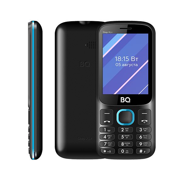 Мобильный телефон BQ 2820 Step XL+ черный/синий