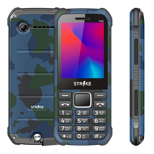 

Мобильный телефон BQ Strike P20, 2.4" TN, 32Mb RAM, 32Mb, 2-Sim, 2200 мА·ч, micro-USB, камуфляж, Strike P20