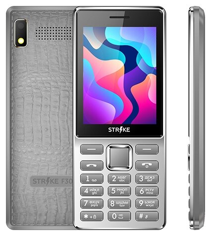 

Мобильный телефон Strike F30, 2.8" TN, 32Mb RAM, 32Mb, 2-Sim, 1000 мА·ч, micro-USB, серый, F30