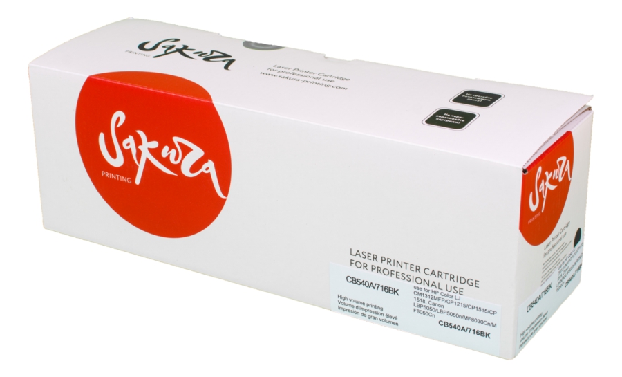 

Картридж лазерный Sakura CB540A/716Bk (125A/716Bk/CB540A/1980B002), черный, 2300 страниц, совместимый для Color LJ CM1312MFP/CP1215/CP1515/CP1518, LBP5050/LBP5050n/MF8030Cn/MF8040Cn/MF8050Cn/MF8080Cw