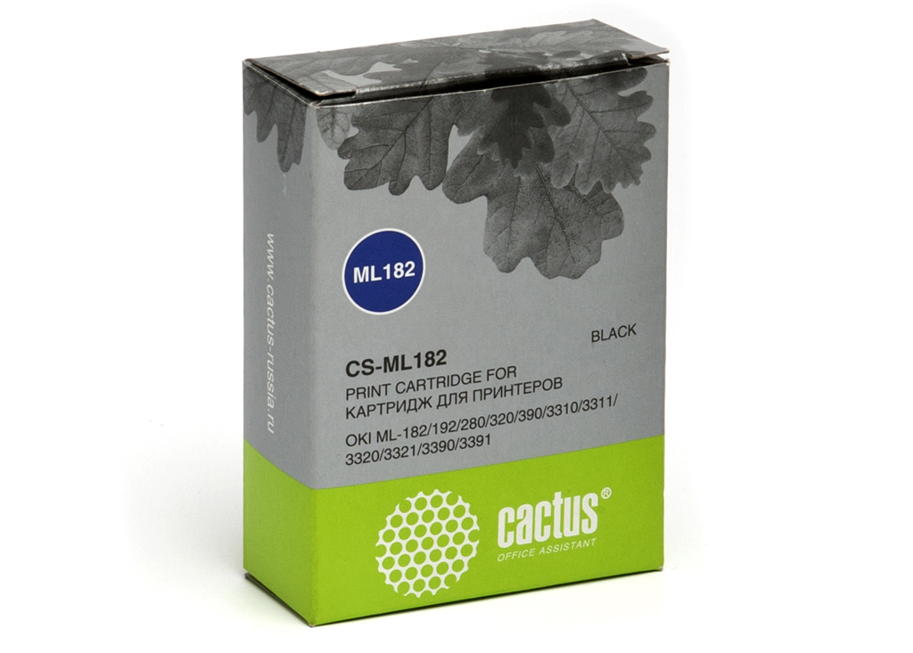 

Картридж Cactus CS-ML182 для OKI ML-182/280/320/3310/3320/3390, ресурс 2 000 000 black, CS-ML182