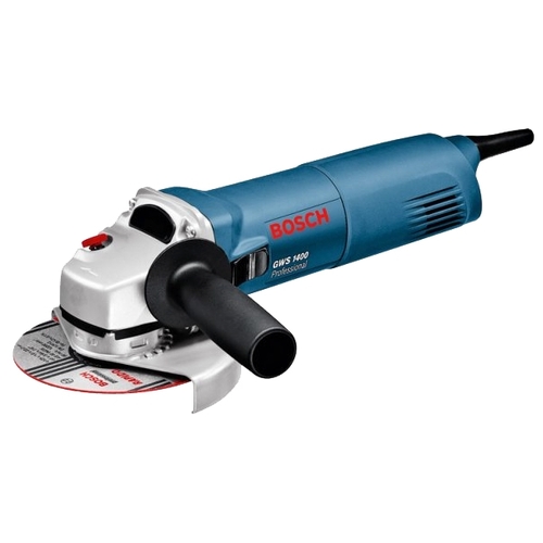 

УШМ (болгарка) BOSCH GWS 1400, сетевая, 1400Вт, 125мм, 11000 об/мин, 2.2кг (06018248R0), GWS 1400