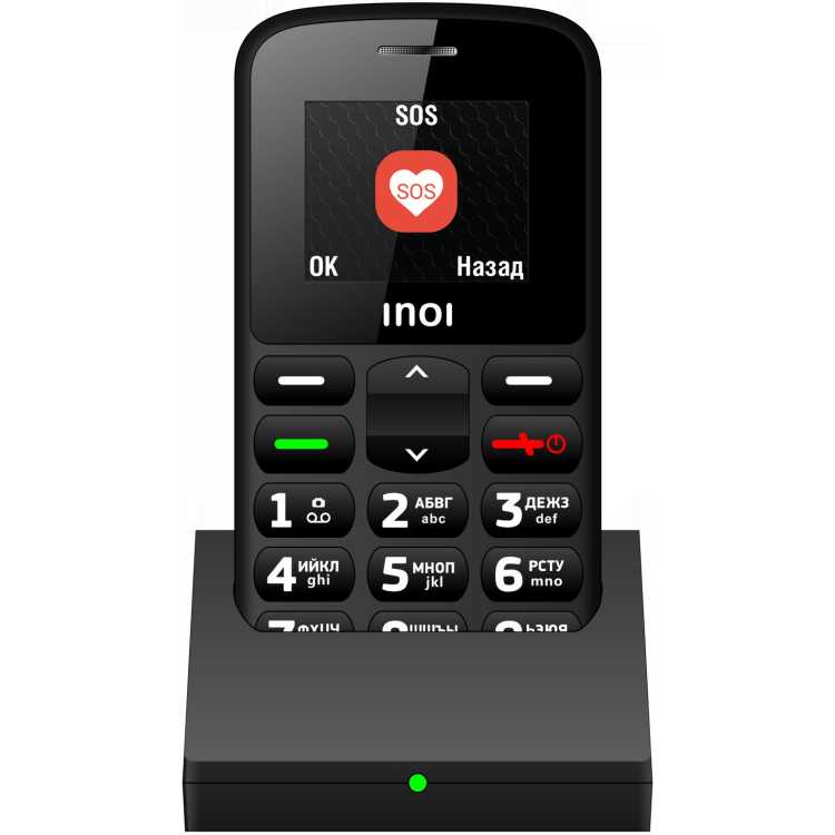 

Мобильный телефон INOI 117B 1.77", 176x220 TN, MTK6261M, BT 1xCam, 2-Sim, 800mAh, с большими кнопками, micro-USB, черный (4660042757216), 117B
