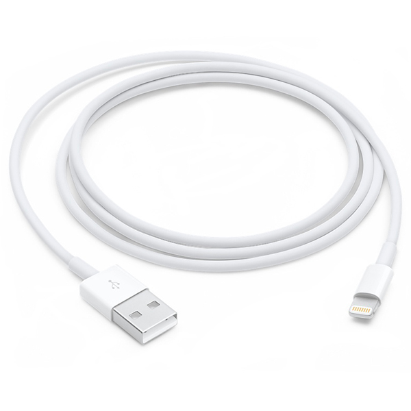 

Кабель Lightning 8-pin-USB, Apple, 1м, белый (MXLY2ZM/A), USB - Lightning