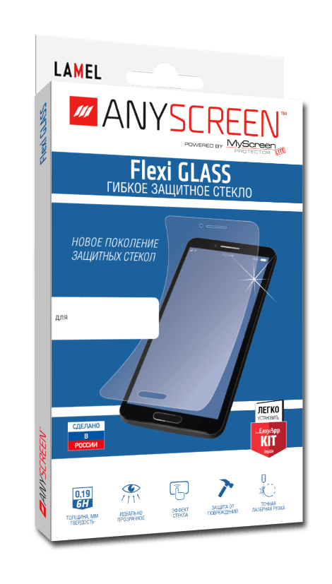 Защитное стекло Lamel для экрана смартфона Oppo RENO 10x Zoom, FullScreen, гибридное (401137)