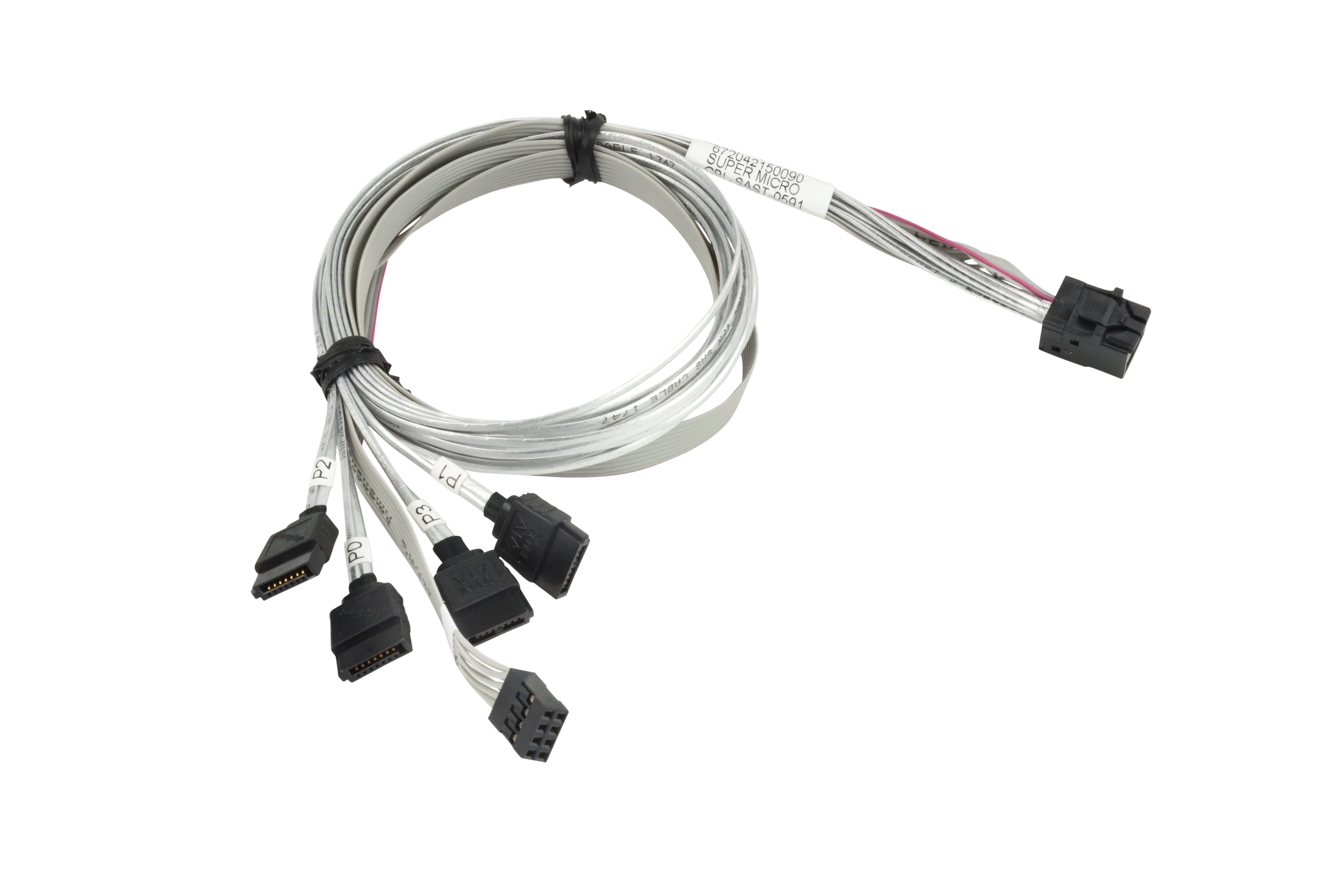 

Кабель SuperMicro CBL-SAST-0591, SFF-8643 (mini SAS HD) - 4xSATA+SB, Cross-Over, 75 см (CBL-SAST-0591), CBL-SAST-0591