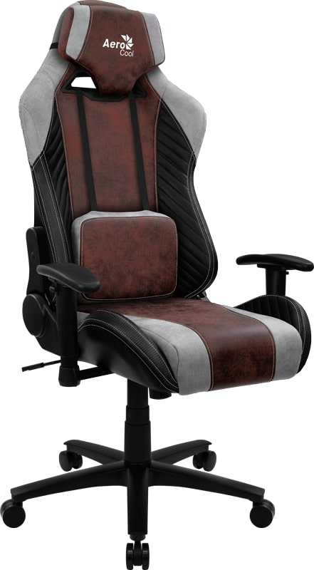 

Кресло игровое AeroCool BARON черный/бордовый/серый (4710562751185), BARON