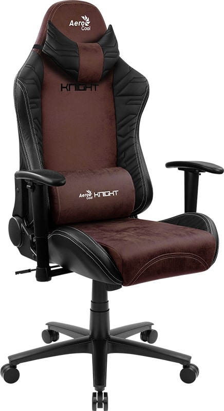 

Кресло игровое AeroCool KNIGHT черный/бордовый (4710562751222), KNIGHT