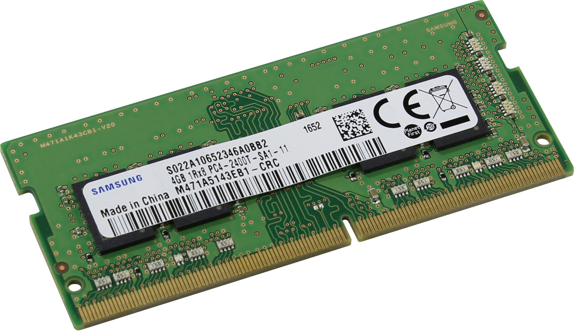 Память DDR4 SODIMM 4Gb, 2400MHz Samsung (M471A5244CB0-CRC), 605482 ...