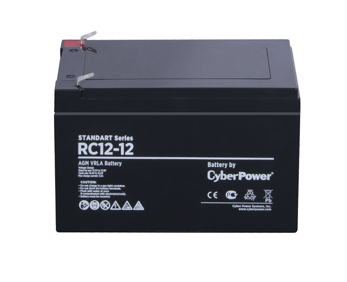 

Аккумуляторная батарея для ИБП CyberPower RC 12-12, 12V, 12Ah, RC 12-12
