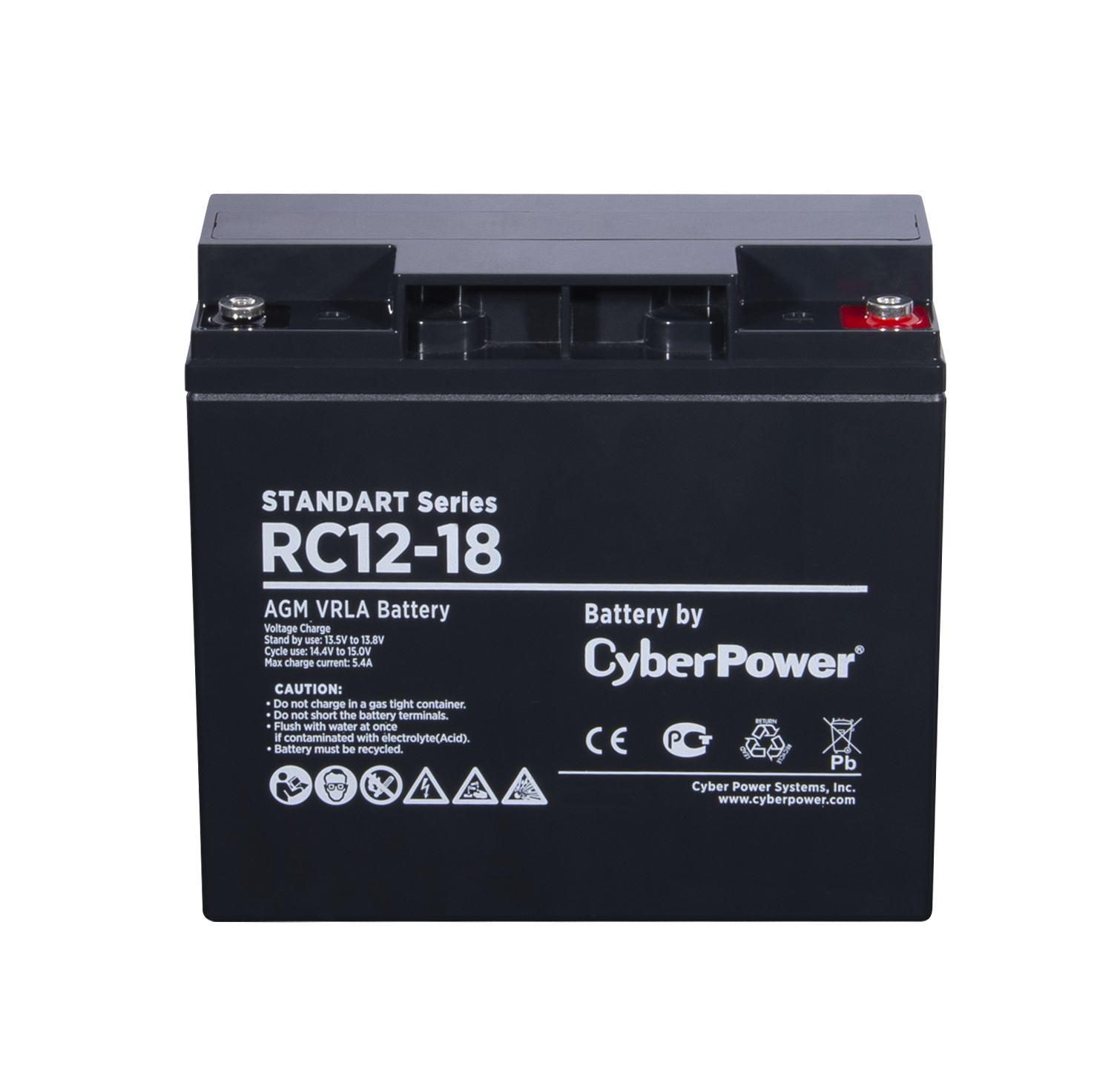 

Аккумуляторная батарея для ИБП CyberPower RC 12-18, 12V, 18Ah, RC 12-18