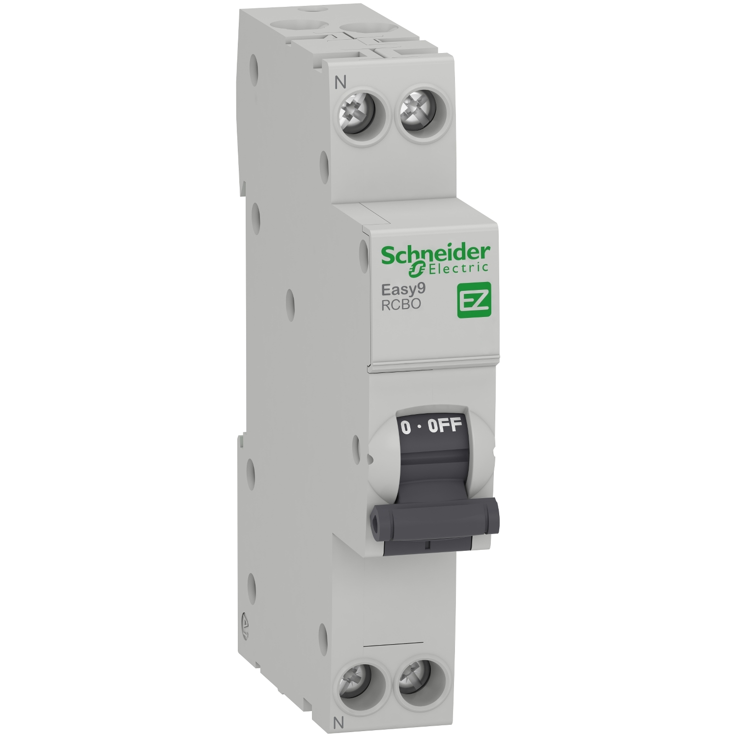 

Выключатель автоматический дифференциального тока Schneider Electric EASY9, 1P+N, C, 10A, AC/30мА, 1 модуль (EZ9D33610), 0