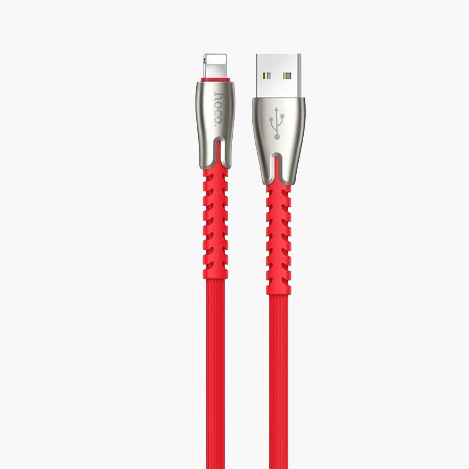 

Кабель USB-Lightning 8-pin, плоский, 2.4A, 1.2м, красный HOCO U58 (109052), U58