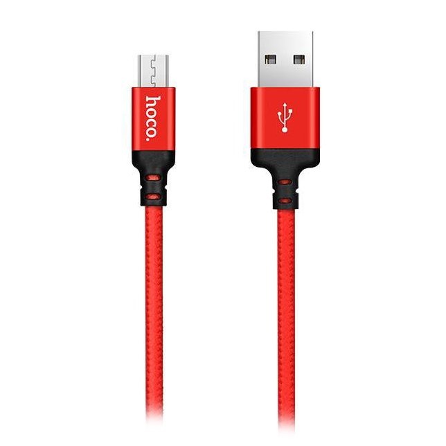 

Кабель USB(Am)-Micro USB(Bm), 1 м, черный/красный, HOCO Times Speed X14 (6957531062851), X14