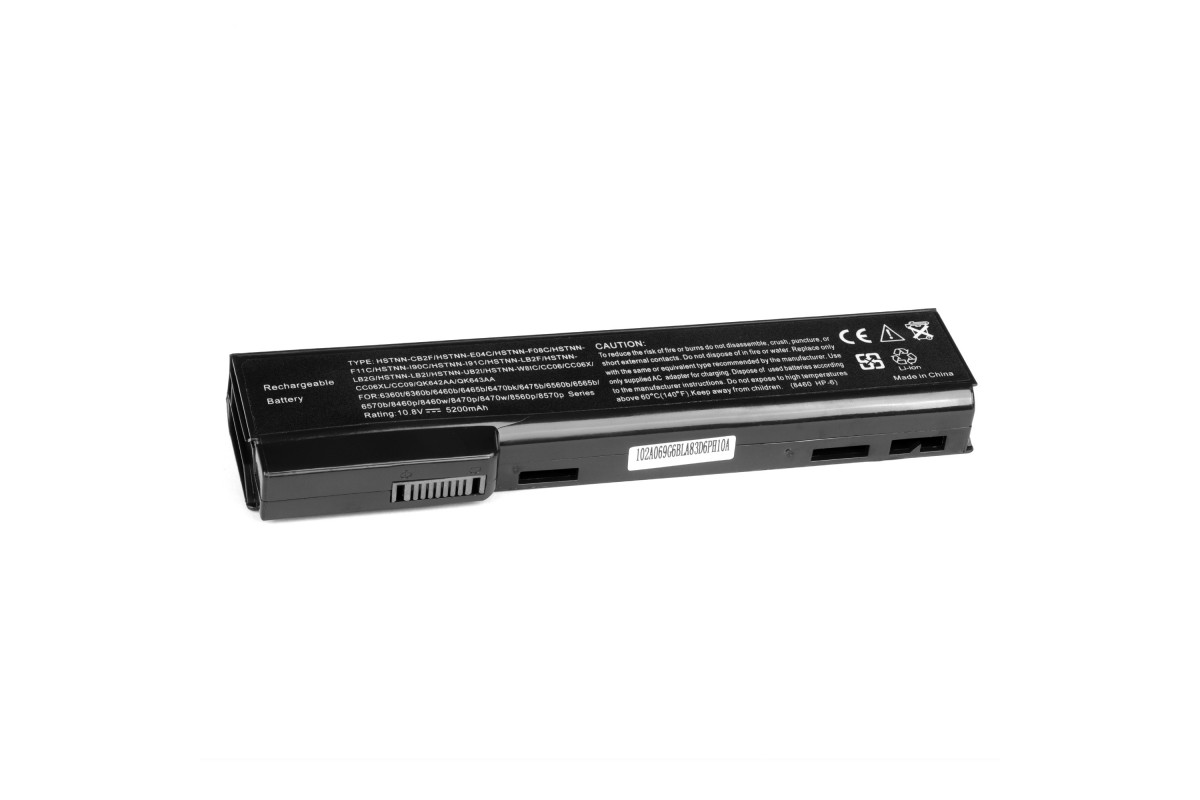 

Аккумуляторная батарея для HP ProBook 6360b, 6460b, HSTNN-CB2F, 10.8V, 5200mAh, черный (HP8460), 0