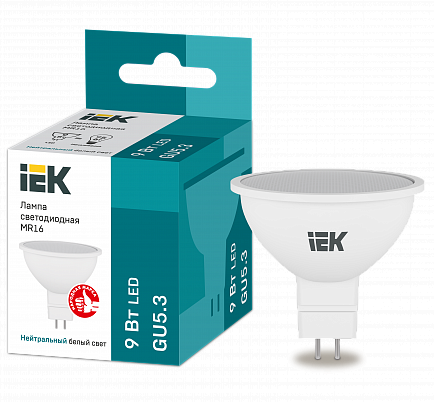 Лампа IEK (LLE-MR16-9-230-40-GU5)