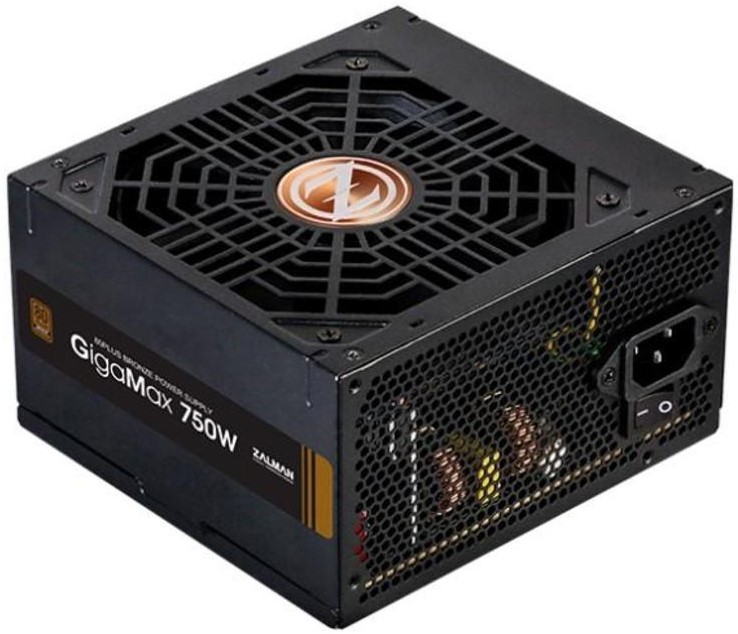 Блок питания 750 Вт, Zalman GigaMax (GVII), 120 мм 80 Plus Bronze