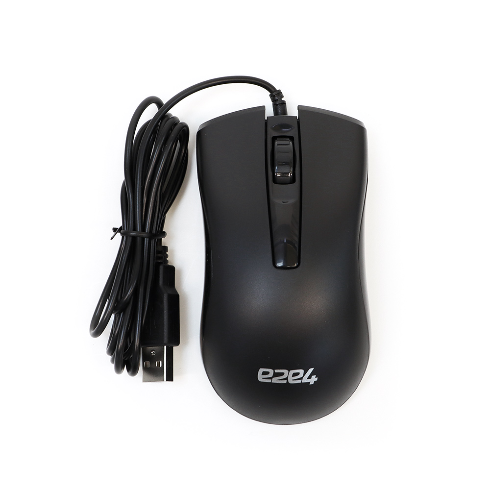 

Мышь проводная e2e4 MS102, 1000dpi, оптическая светодиодная, USB, черный (OT-MS102B), MS102