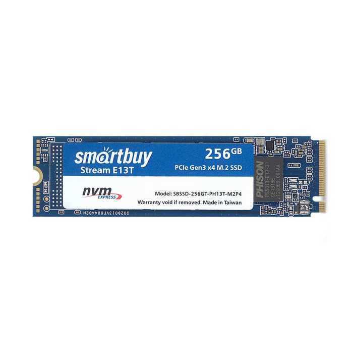 

Твердотельный накопитель (SSD) SmartBuy 256Gb Stream E13T, 2280, M.2, NVMe (SBSSD-256GT-PH13T-M2P4)