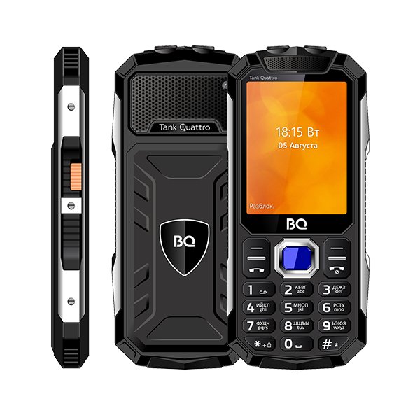 

Мобильный телефон BQ 2819 Tank Quattro 2.8", 320x240 TN, 32.8Mb RAM, 32.8Mb, BT 0xCam, 4-Sim, 2500mAh, ударопрочный корпус, micro-USB, черный, 2819 Tank Quattro