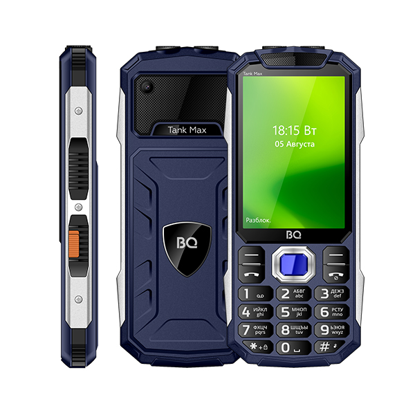 

Мобильный телефон BQ 3586 Tank Max 3.47", 480x320 IPS, 65.5Mb RAM, 65.5Mb, BT 1xCam, 2-Sim, 2500mAh, ударопрочный корпус, micro-USB, синий, 3586 Tank Max
