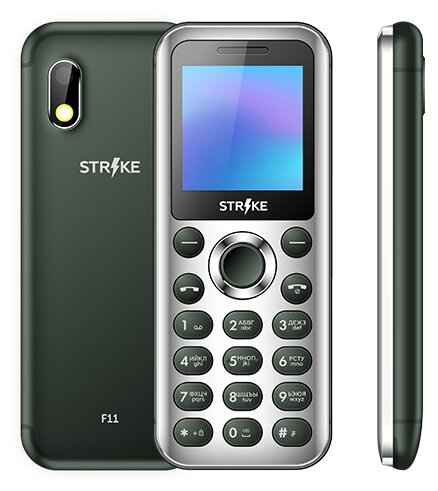 

Мобильный телефон BQ Strike F11, 1.44" TN, 32Mb RAM, 32Mb, 2-Sim, 460 мА·ч, micro-USB, зеленый, Strike F11