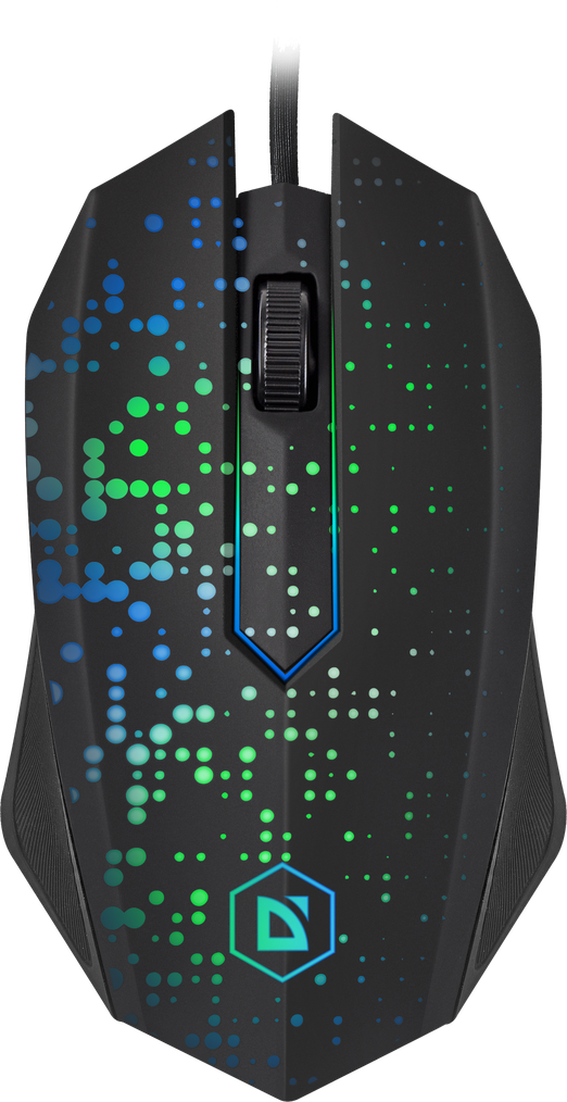 

Мышь проводная Defender MB-754, 1000dpi, оптическая светодиодная, USB, черный (52754), MB-754