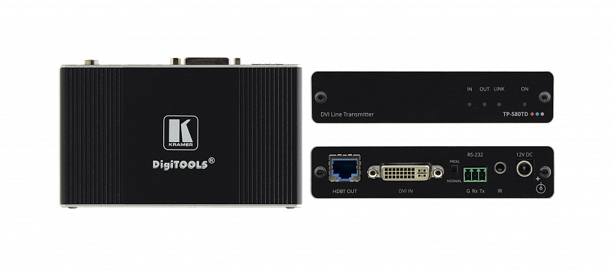

Передатчик Kramer TP-580TD, DVI, 3840x2160 до 70м, HDMI, RS-232 и ИК по витой паре HDBaseT с разъемом DVI-I; 4:2:0 (TP-580TD), TP-580TD