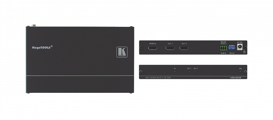 

Усилитель-распределитель Kramer VM-2H2, HDMI, 3840x2160, 1:2 ( VM-2H2), VM-2H2