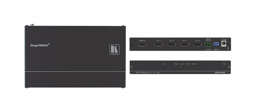 Усилитель-распределитель Kramer VM-4H2, HDMI, 3840x2160, 1:4 ( VM-4H2)