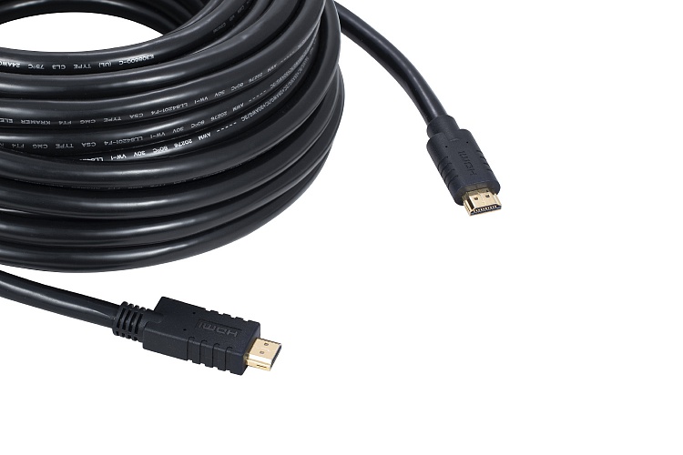 

Кабель HDMI-HDMI, Kramer, Активный высокоскоростной кабель HDMI 4K 4:4:4 c Ethernet, 15.2м, черный (CA-HM-50)
