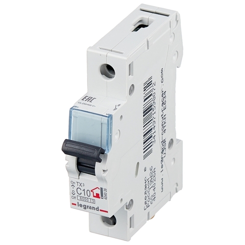 

Выключатель автоматический Legrand TX³ однополюсный (1P/1П) 40А C 6кА (404032)