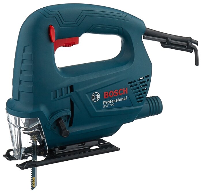 Электролобзик Bosch GST 700, 500Вт, маятниковый ход, регулировка частоты хода, сдув опилок (06012A7020)