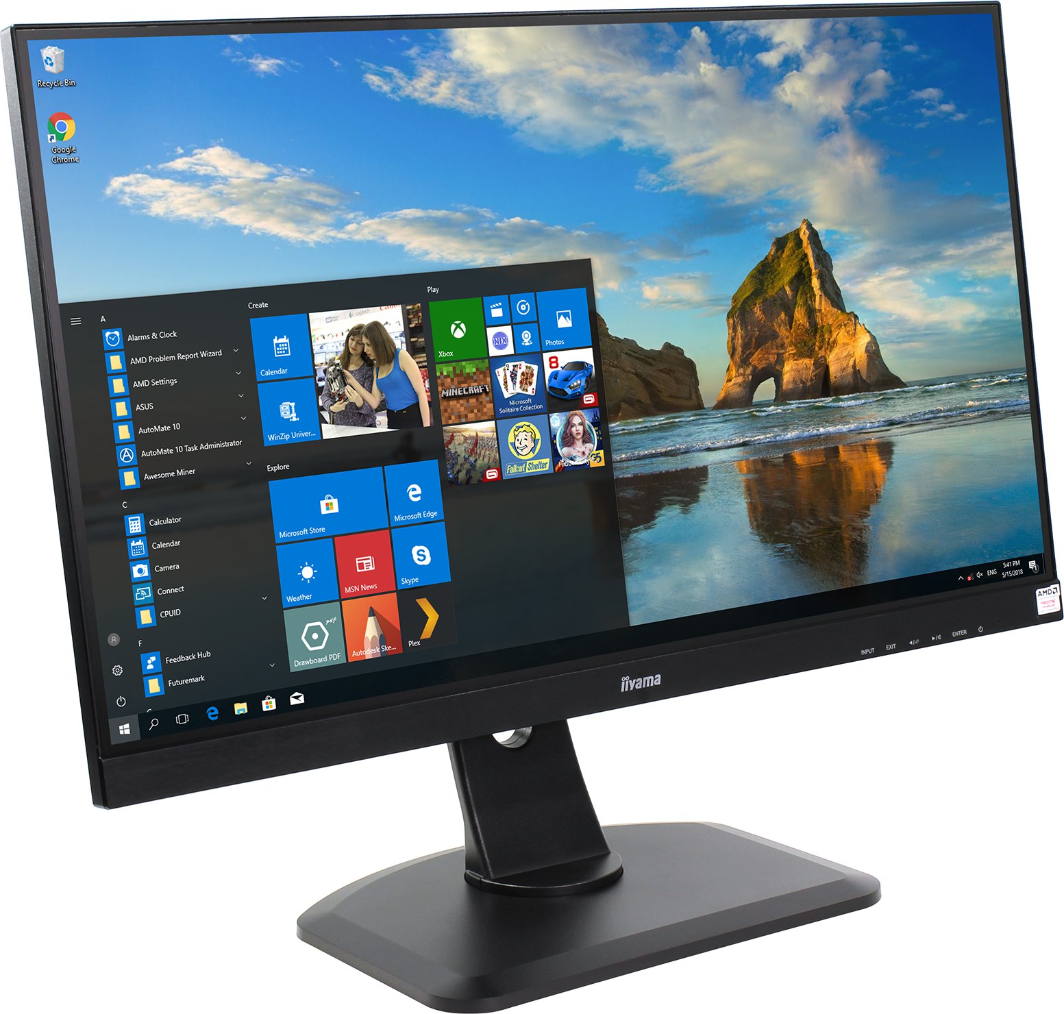 

Монитор 27" Iiyama GB2730HSU-B1 TN, 1920x1080 (16:9), 300кд/м2, 1мс, AMD FreeSync, DVI, HDMI, DisplayPort, USB-Hub, черный, GB2730HSU-B1