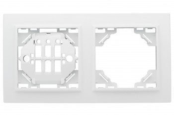 

Рамка EKF Basic Минск, горизонтальная, 2-поста, белый (ERM-G-302-10)