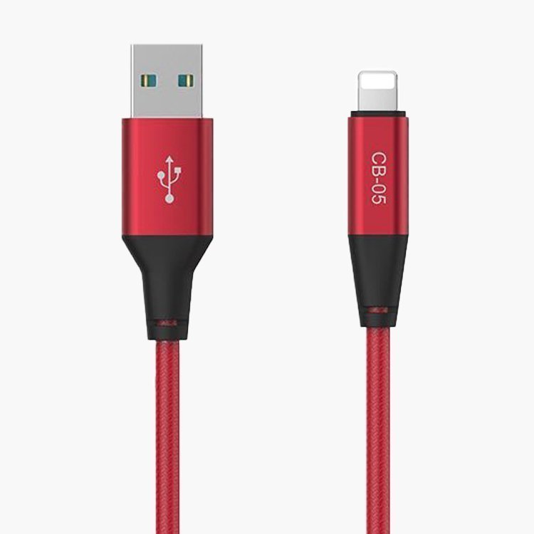 

Кабель USB-Lightning, Celebrat, CB-05I, 1м, красный (106453)