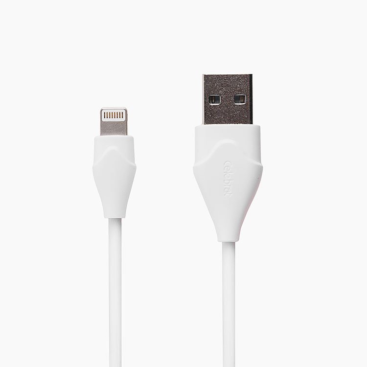 

Кабель USB-Lightning, Celebrat, CB-10I, 1м, белый (106459)