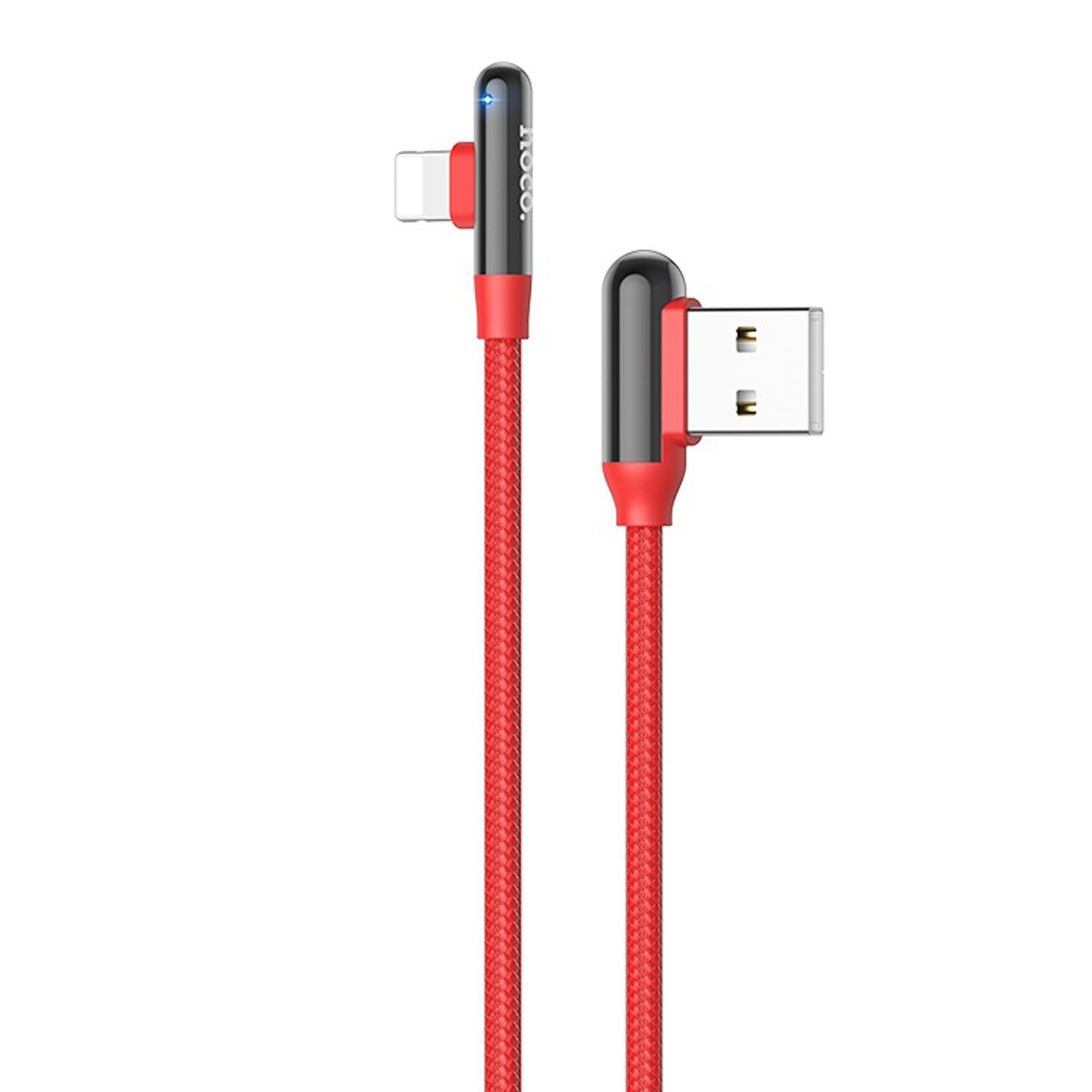 

Кабель USB 2.0(Am)-Lightning 8-pin(m), 2.4A, 1.2м, красный HOCO U77 (6931474717252), U77