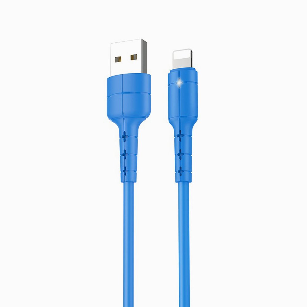 

Кабель USB-Lightning, Kurato, RORI-L105, 1м, синий (106655)