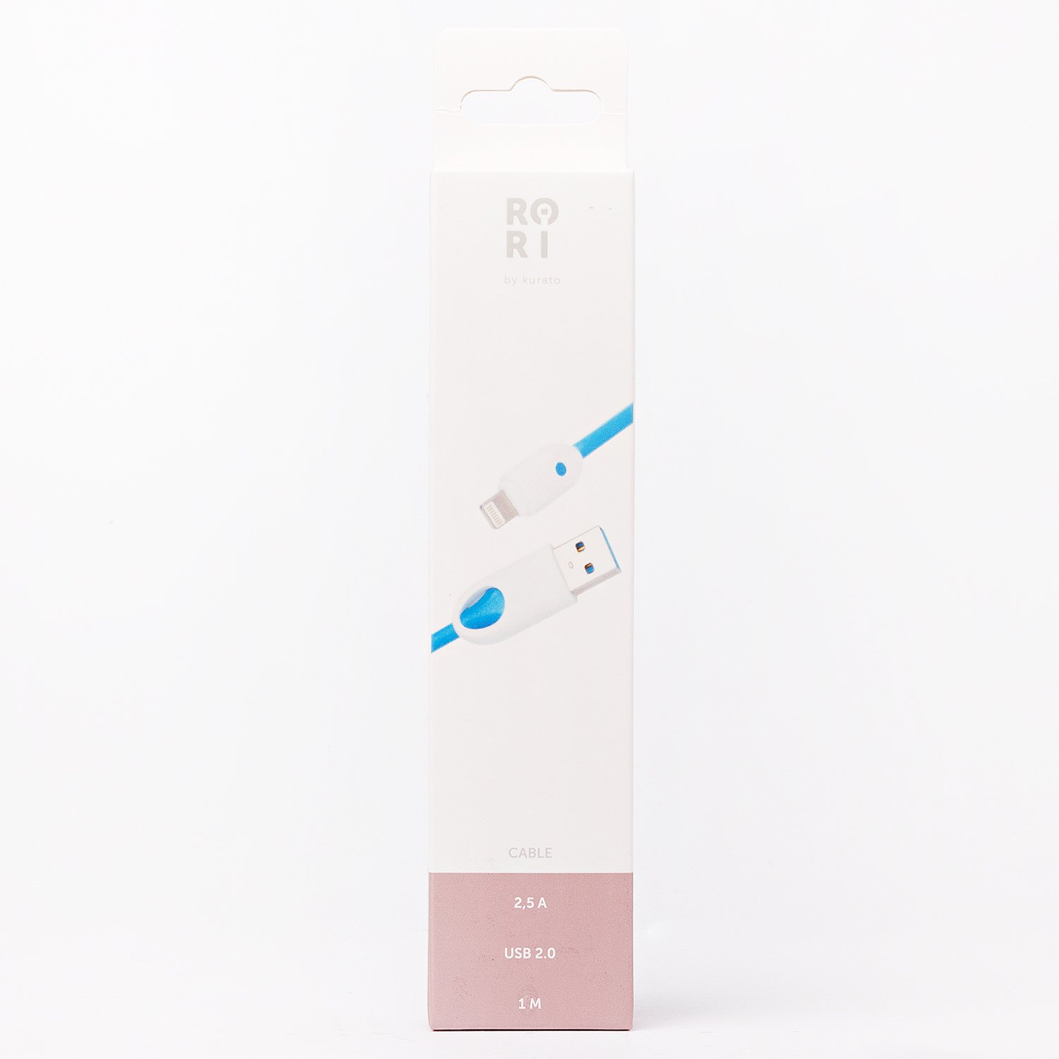 

Кабель USB-Lightning, Kurato, RORI-L200, 1м, белый (106670)