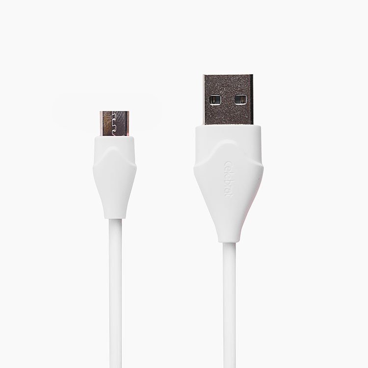 

Кабель USB-microUSB , Celebrat, CB-10M, 1м, белый (106469)