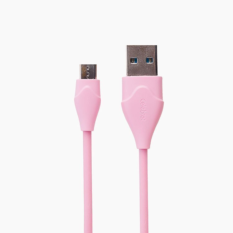 

Кабель USB-microUSB , Celebrat, CB-10M, 1м, розовый (106470)