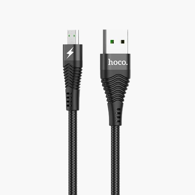 

Кабель HOCO USB-micro USB 2.0, U53 Flash 4A, 1.2м, черный (102772)