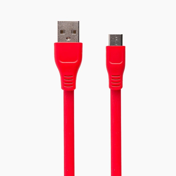 Кабель USB-microUSB , Recci, RCM-F01, 1м, красный (109609)
