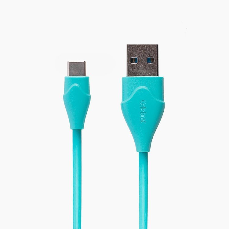 

Кабель USB-Type-C, Celebrat, CB-10T, 1м, синий (106481)