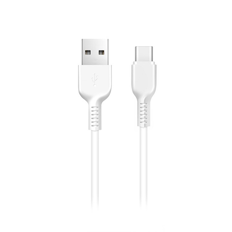 

Кабель USB(Am)-USB Type-C(M), 2 м, белый, HOCO Exotic Radiance X20 (6957531068914), X20