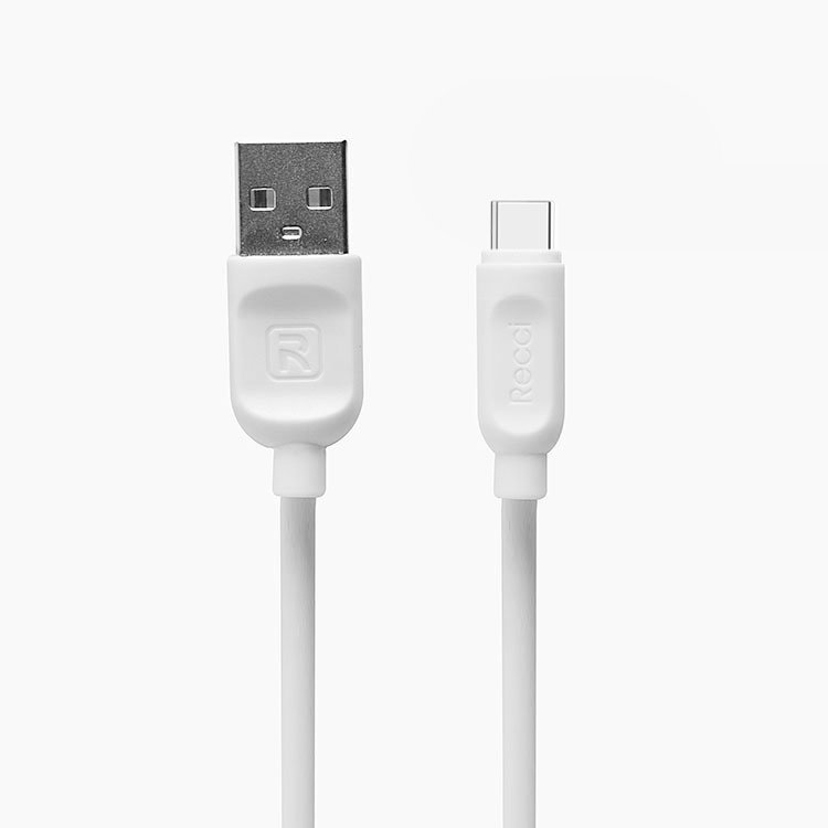 Кабель USB-Type-C, Recci, RCT-P100, 1м, белый (109593)