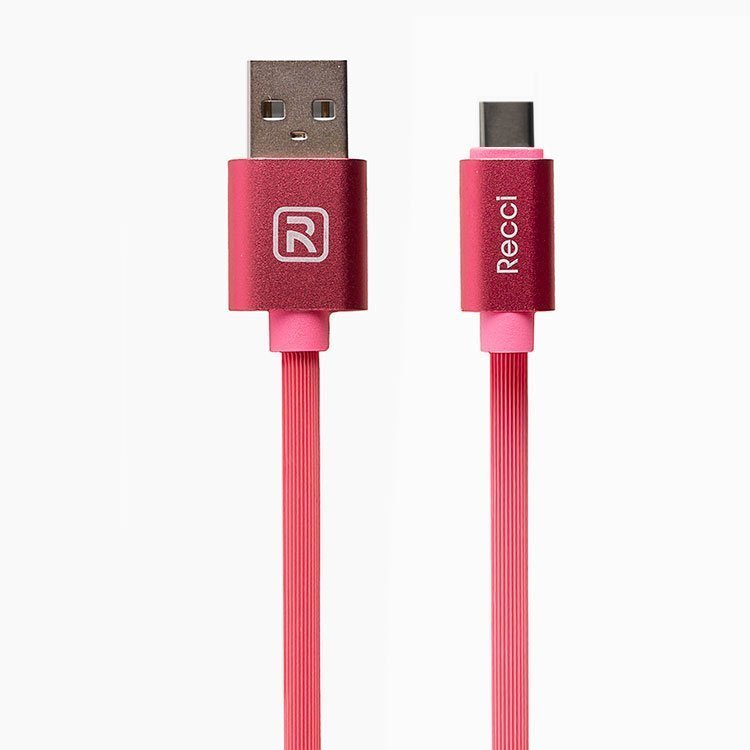 Кабель USB-Type-C, Recci, RCT-U150, 1.5м, розовый (109651)