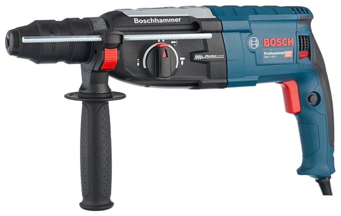 Перфоратор BOSCH GBH 2-28 F Professional, сетевой, SDS-Plus, 880 Вт, 3.2 Дж, 900 об/мин, 4000 уд/мин, кейс, 3.1кг (0611267600)