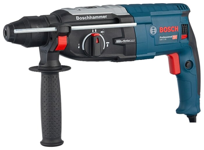 Перфоратор BOSCH GBH 2-28 Professional, сетевой, SDS-Plus, 880Вт, 3.2 Дж, 900 об/мин, 4000 уд/мин, кейс, 2.9кг (0611267500)